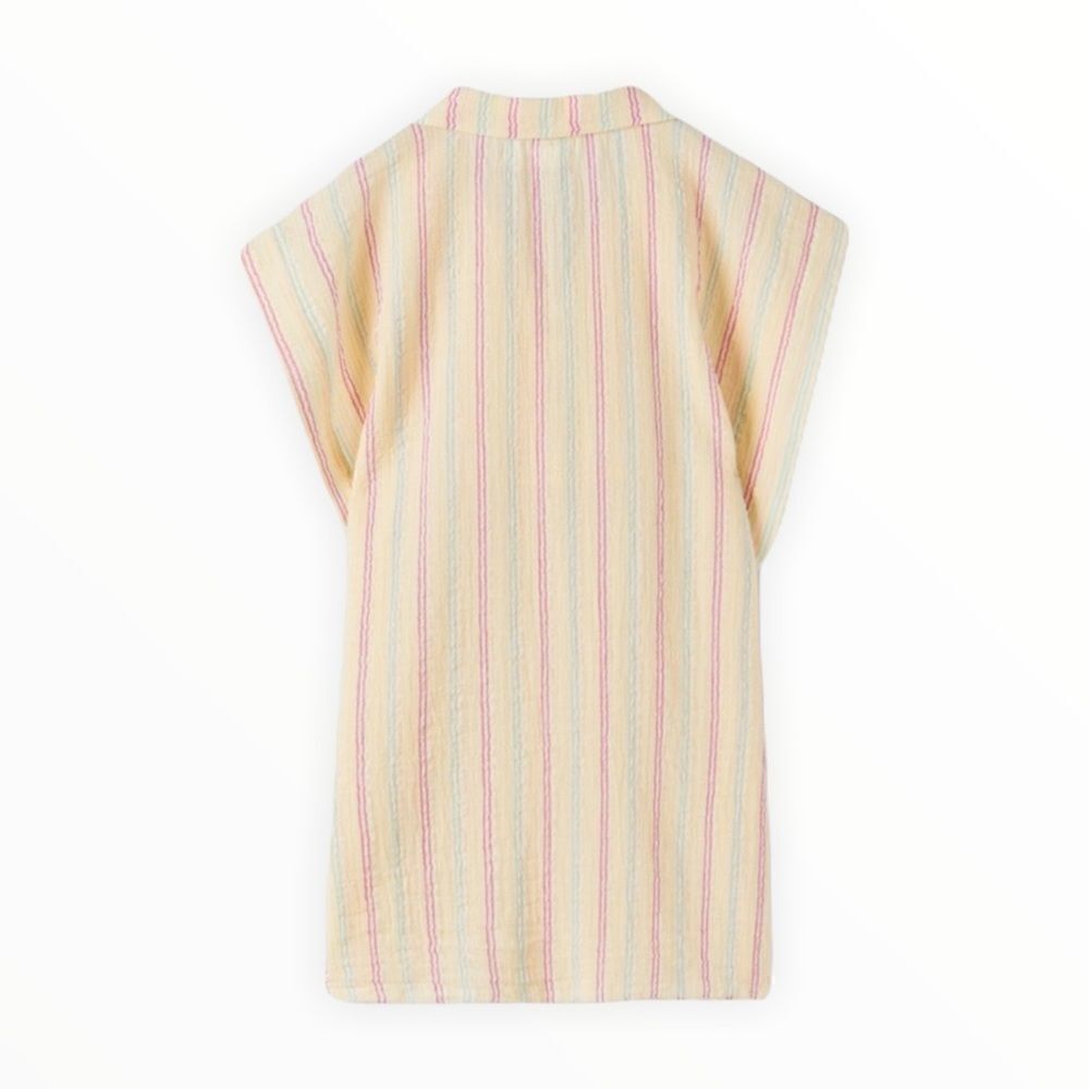ZARA Kids | Yellow | STRIPED KAFTAN DRESS - Picture 3 of 6